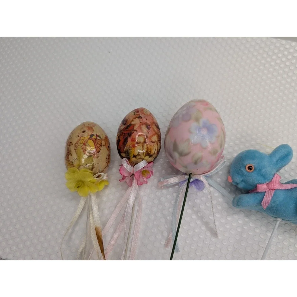 Easter Egg Rabbit Bunny Pick Lot Decorations‎